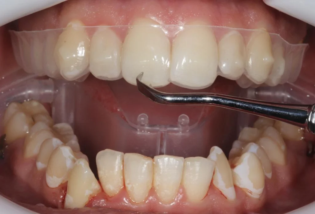 application adhesif orthosafe Le collage - Aligneurs Orthosafe